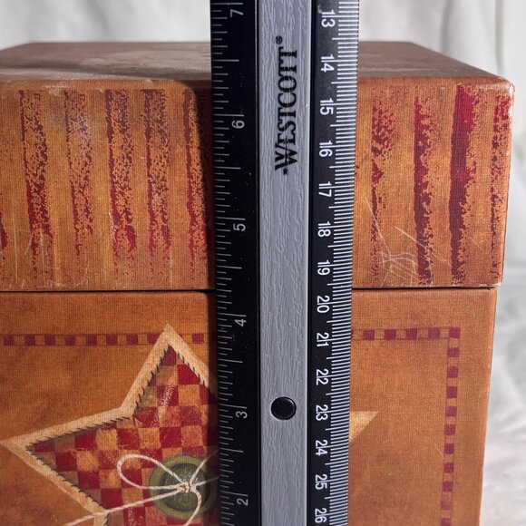 Rustic Primitive Snowman Box - Picture 6 of 8